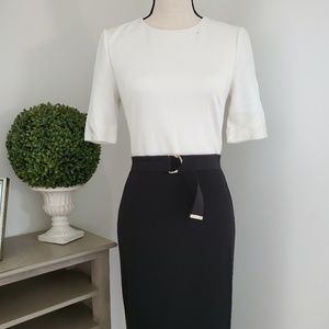 Ted Baker Black And White Dress, size 2